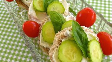 Christa's Cucumber Basil Tea Sandwiches