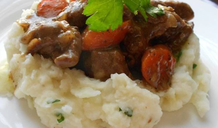 Beer Braised Irish Stew and Colcannon