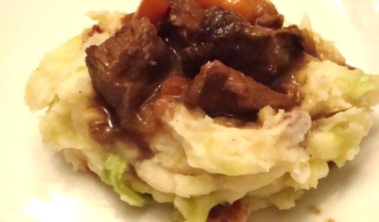 Beer Braised Irish Stew and Colcannon