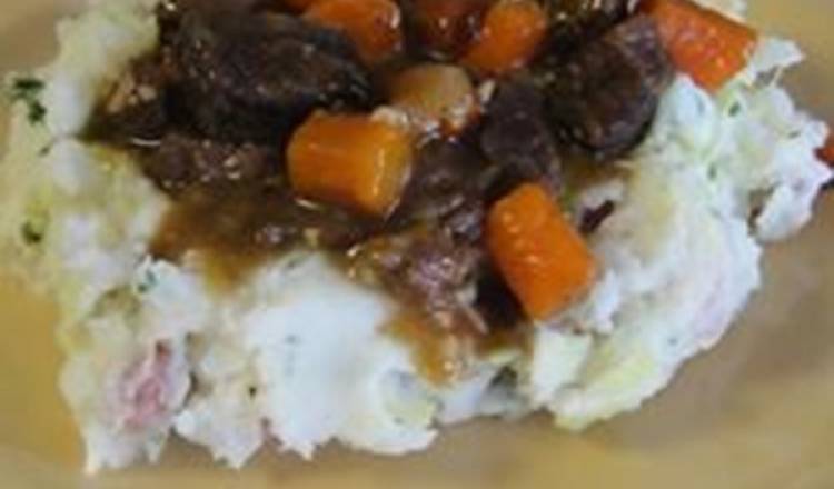 Beer Braised Irish Stew and Colcannon