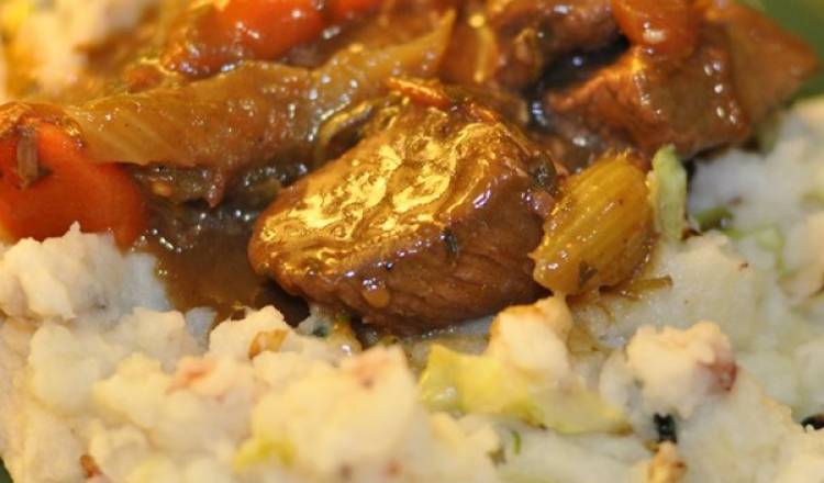 Beer Braised Irish Stew and Colcannon