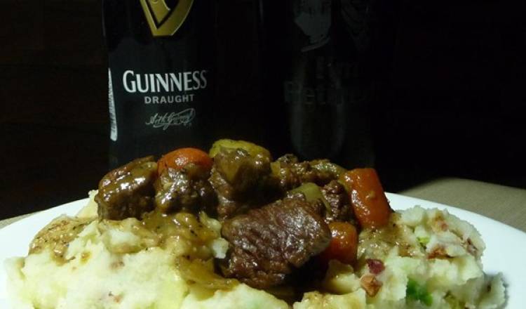 Beer Braised Irish Stew and Colcannon