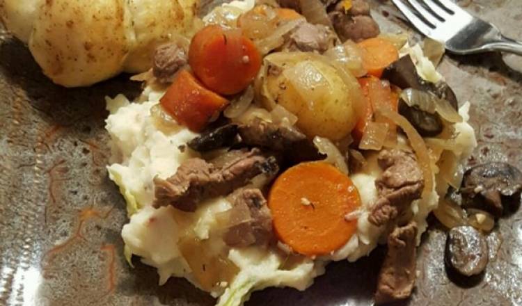 Beer Braised Irish Stew and Colcannon