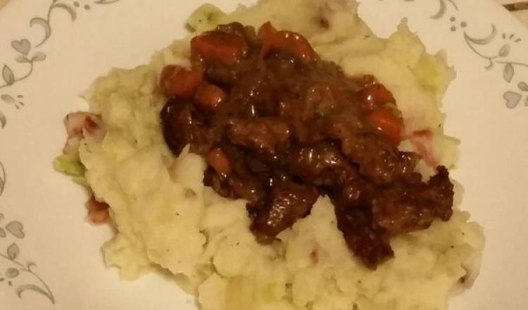 Beer Braised Irish Stew and Colcannon