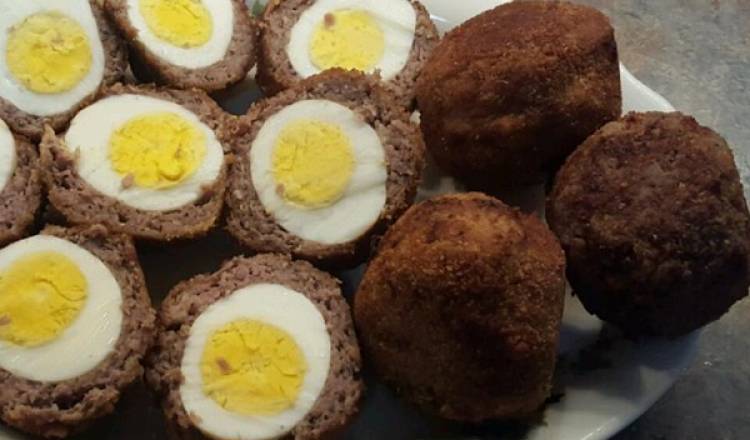 Scotch Eggs with Mustard Sauce