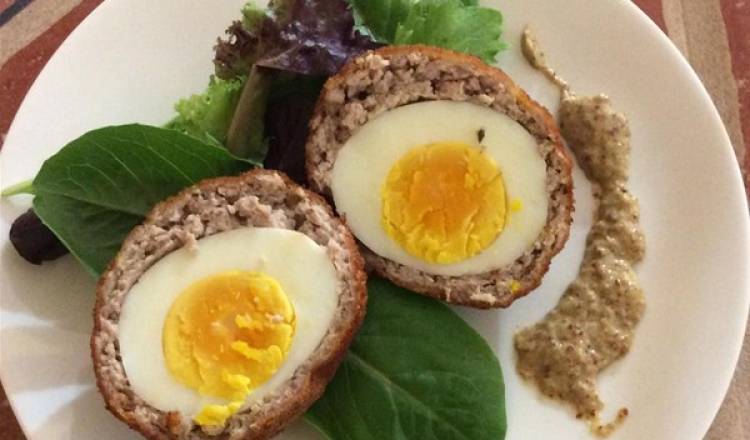 Scotch Eggs with Mustard Sauce