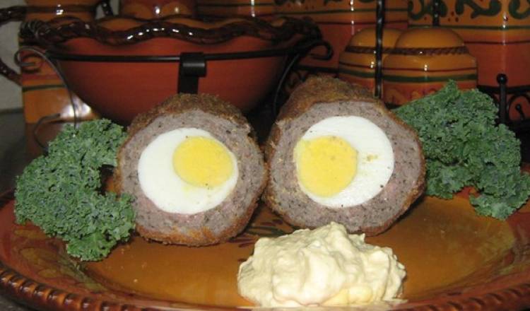 Scotch Eggs with Mustard Sauce