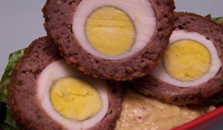 Scotch Eggs with Mustard Sauce