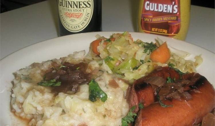 True Bangers and Mash with Onion Gravy