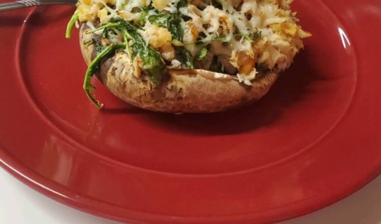 Crab and Lobster Stuffed Mushrooms