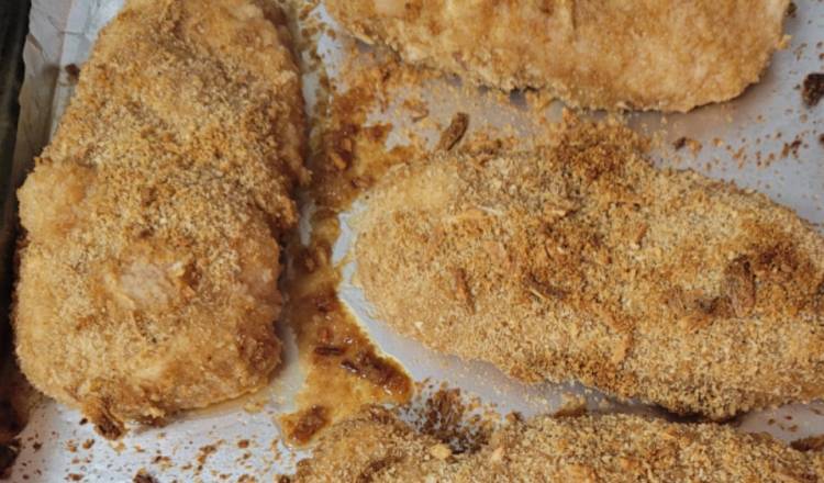 French Onion-Breaded Baked Chicken