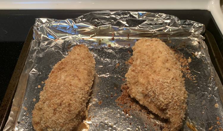 French Onion-Breaded Baked Chicken