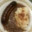 True Bangers and Mash with Onion Gravy