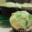 Chocolate Beer Cupcakes With Whiskey Filling And Irish Cream Icing